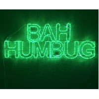Bah Humbug Grinch  Christmas Rope Light Motif