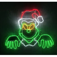 Peeping Grinch Rope Light Motif 