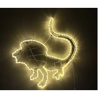 Frilly Lizard Rope Light Motif