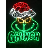 Grinch with Face Rope Light Motif - Preorder for 2025