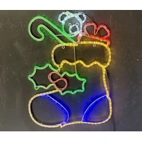 Christmas Stocking Rope Light Motif 