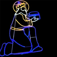 Wiseman Kneeling Rope Light Motif 