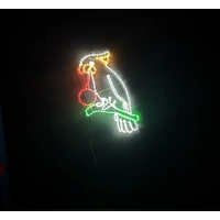 Cockatoo Rope Light Motif with Bauble 