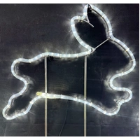 Jumping Easter Rabbit Rope Light Motif