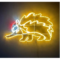 Christmas Echidna Rope Light Motif 