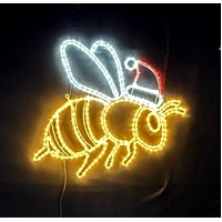 Christmas Bee Rope Light Motif