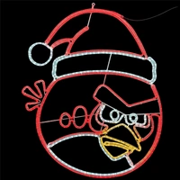Christmas Angry Bird  Rope Light Motif