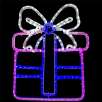 Pink Gift Box Rope Light Motif