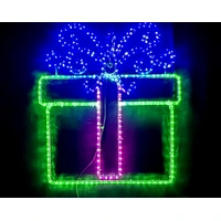 Green Gift Box Rope Light Motif