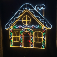 Gingerbread House Rope Light Motif