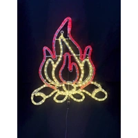 Log Fire Rope Light Motif 