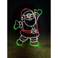 Santa Dancing Rope Light Motif