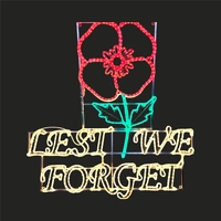 Lest We Forget Rope Light Motif 