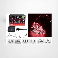 Red & White Solar Fairy String -12m