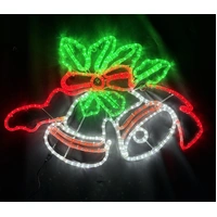Commercial Double Bells Rope Light Motif