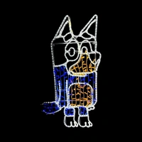 Dad Blue Dog Rope Light Motif 
