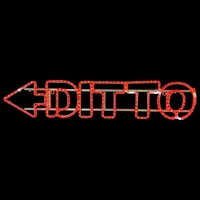 DITTO (left arrow) Rope Light Motif 