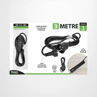 3m Black Extension Power Cord