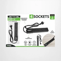 4 Way Power Board - Black