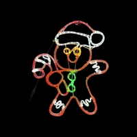 NEW 80cm Gingerbread Boy Rope Light Motif
