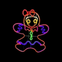 80cm Gingerbread Girl Rope Light Motif