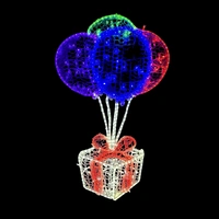 Giftbox with Balloons Rope Light Motif 