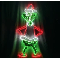 Christmas Grinch Rope Light Motif