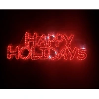 Happy Holidays Rope Light Motif 