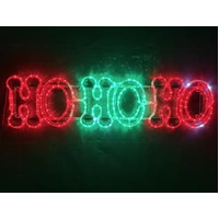 Flashing HOHOHO Rope Light Motif 