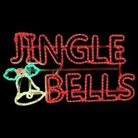 Jingle Bells Rope Light Motif with Bell 