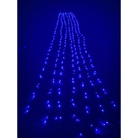Blue Waterfall Curtain Light 10m long x 1m drop