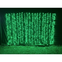 Green Waterfall Curtain Light  3m long x 2m drop