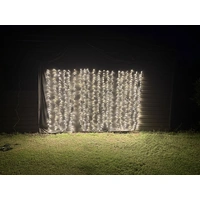 Warm White Waterfall Curtain Light  3m long x 2m drop