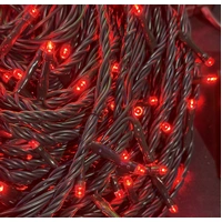 50m Red String - green wire