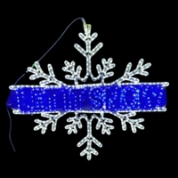 Let It Snow Snowflake Rope Light Motif 