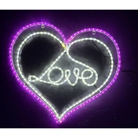 Love in Heart Rope Light Motif 