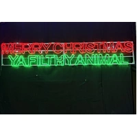 Merry Christmas Ya Filthy Animal Rope Light Motif 