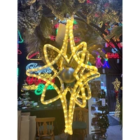 3D Star with Bauble Rope Light Motif