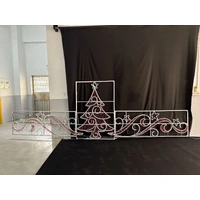 Warm White Tree with Scrolls Rope Light Motif - PREORDER FOR 2026