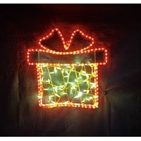 Red Present Rope Light Motif 