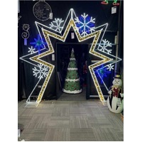 Giant Snowflake Arch Rope Light Motif 3.7m high