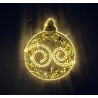 Warm White Swirl Bauble Rope Light Motif 
