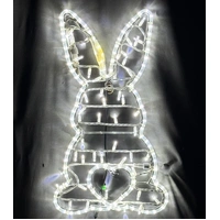 Easter White Rabbit Rope Light Motif