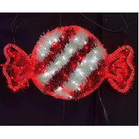 Red Candy Lolly Rope Light Motif