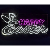 Happy Easter Rope Light Motif