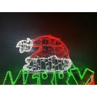 Merry Grinchmas with Hat Rope Light Motif 