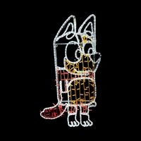 Mum Red Dog Rope Light Motif 