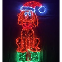 130cm Max Sitting On Present Rope Light Motif 