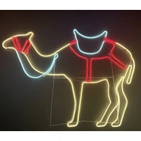 Neon Standing Camel Rope Light Motif