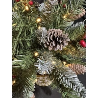 Warm White Christmas Decorated Hanging Pot 